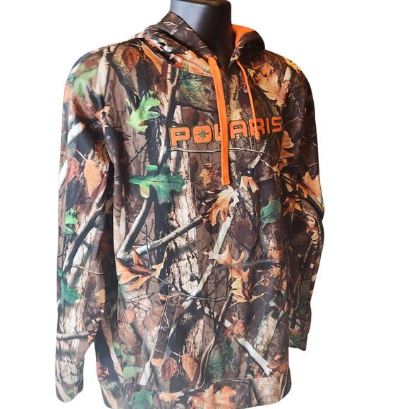 Polaris Camo Hoodie Large Pursuit Hunting Pullover Sweatshirt Fleece Gorpcore - Picture 1 of 16